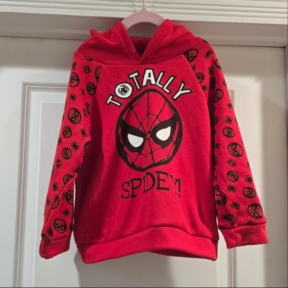 Marvel Spider-Man Boys Hoodie Red Youth 7/8